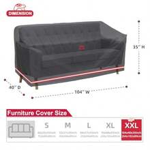 Funda para sofá de Turtle Life EVO Negro 104x40x35in - Negro - Ver 2