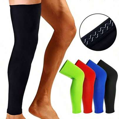 1 pieza Calcetines de compresión de muslo y sobre la rodilla delgados, con un grosor de 20-30 mm, con puntos de silicona antideslizantes, adecuados para actividades físicas