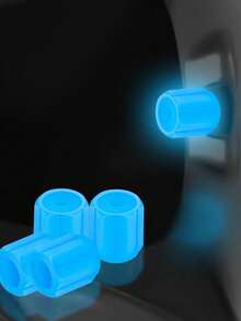 5pcs Luminous Valve Caps For Cars, Electric Vehicles, Motorcycles, Bicycles, And Trucks, Ultra-Bright Reflective Valve Stem Caps. Set Of 5 Glowing Valve Caps, Fluorescent Decorative Lights For Car, Motorcycle, And Bicycle Wheel Hubs, Valve Stem Caps. - Multicolor - View 19