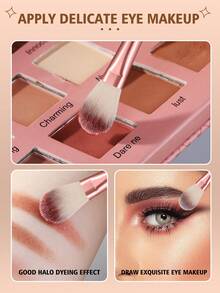 32件套便携式日常化妆刷套装 - 彩色 - 查看 6