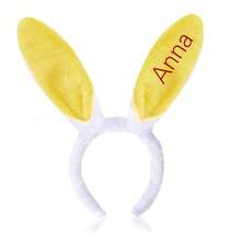 1pc Customized Name Rabbit Ear Headband Set, Easter Gift, Easter Headband, Easter Accessory, Customized Rabbit Ears - Multicolor - View 11