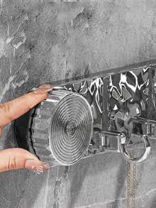 吸盘波浪形挂钩，免钻孔强力承重浴室马桶墙面无缝挂钩，免钻孔门后衣钩，浴室厨房强力承重无缝悬挂式挂钩 - 彩色 - 查看 3