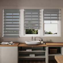 CEEDIR Doppelrollo mit Lichtregulierung | Elastisches Rollo aus Aluminium und Polyester - 70 x 220 cm - Übersicht 7