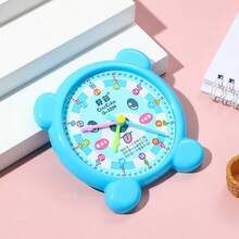 1pc Clock Model, Math Clock Learning Tool, Student Clock Educational Toy Cartoon Clock Model, Suitable As Student Prize Or Gift - Multicolor - View 7