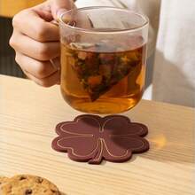 Heat-Resistant Silicone Coaster, Non-Slip, Washable, Desktop Protection Pad, Protects Desktop From Stains, Easy To Clean Thick Heat-Insulating Pad - Multicolor - View 7