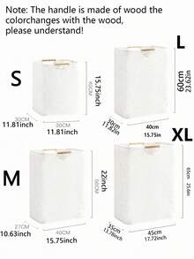 1pc Foldable Laundry Basket, Available In Large Or Small Size, Suitable For Storing Clothes, T-Shirts, Shirts And Other Items In Bathroom, Living Room And Laundry Room. Multi-Functional Laundry Basket, Bathroom Storage Basket, Dirty Clothes Basket, Storage Basket, Foldable Laundry Basket. - Light Grey - View 6