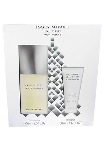  Issey Miyake L'Eau D'Issey Pour Homme Eau De Toilette Spray 75ml And Shower Gel 50ml Mens Fragrance Gift Set