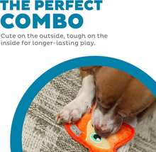 Outward Hound Durablez Minis U2013 Squeaky Plush Dog Toy, No Stuffing For Less Mess, Interactive &Amp; Tough, Jumbo Squeaker, Puppies &Amp; Small Dogs, Fox, 6.3" - MàuA - Xem 2