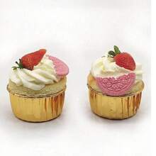 5/25/50/100个迷你金色纸杯蛋糕衬垫，耐热不粘烘焙杯，甜点杯，零食杯，适用于烘焙蛋糕、零食、水果、面包、饼干，派对装饰，非常适合生日派对、婚礼、母亲节 - 彩色 - 查看 7