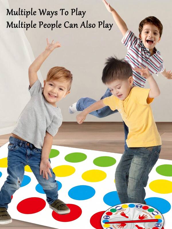 一套儿童互动舞蹈垫玩具，适合家庭室内外互动，多人同乐运动游戏，可锻炼儿童身体平衡能力，是家庭、朋友聚会和派对的完美选择，也是送给孩子的完美生日礼物。