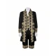 Embroidered Prince Dress Black