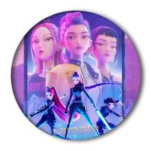 KPOP Girl Group Cartoon Merchandise Bejeweled Badge, Metal Brooch Pin - Multicolor - View 14