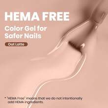Beetles 15ml Hema Free Black Gel Polish – Silent Charm Audrey Color Long-Lasting Soak Off UV LED Glossy Manicure DIY Nail Art - 15Ml Hema-free Oat Latte - 查看 2