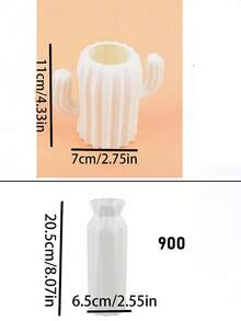 1个几何塑料花瓶，简约家居装饰，多功能花瓶/笔筒/桌面收纳盒，适用于仙人掌、鲜花、文具等。 - 多色 - 查看 10