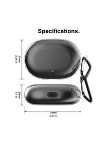 1pc Transparent TPU Bluetooth Earphone Soft Case, Suitable For StudioBuds Protective Cover - Clear - View 2
