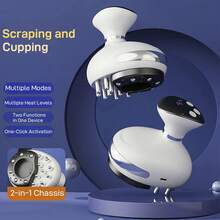 2-In-1 Smart 9-Gear Suction Adjustable Electric Acupuncture Massager, USB Portable Home Massage Device - Multicolor - View 6