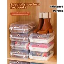 Hộp đựng giày, hộp đựng giày unisex, hộp đựng đồ trong suốt, tủ đựng giày bằng nhựa, kệ đựng giày, chắc chắn và bền bỉ, chịu tải trọng cao, kệ giày đơn giản dạng ngăn kéo dày dặn, tủ đựng giày cho ô tô và du lịch. - Nhiều màu - Xem 3