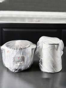 10/50/100 Pieces Universal Plastic Transparent Dust Cover, Suitable For Home Appliances Such As Microwaves, Electric Fans, Rice Cookers, Baking Trays And Other Kitchen Appliances. - Full Coverage - View 5