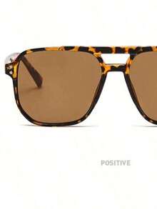 Gafas de montura degradada de talla grande con efecto estilizante, adecuadas para la playa, viajes, uso casual, golf, ciclismo, pesca y otras actividades al aire libre - Multicolor - Ver 2