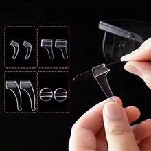 Nút bịt gọng kính bằng silicon chống trượt đa năng, 4 kích cỡ (Dài/Trung bình/Nhỏ/Tròn) cho cảm giác thoải mái suốt cả ngày. - Trong sáng - Xem 8