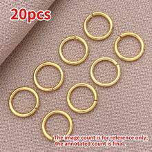 20个4/5/6/8/10毫米优雅简约开口圈 - 镀18K金铜，厚实银色和铂金饰面，抛光开口圆环，适用于DIY手链、项链、耳环、婚礼和派对工艺品 - 彩色 - 查看 25