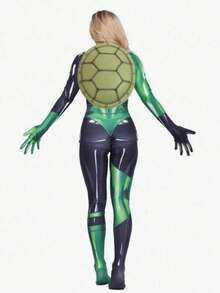 1 Piece, 2 Pieces, 3 Pieces. Teen Turtles Themed Prop Performance Costumes And Accessories, Realistic Turtle Shells, Cute And Fun, - Multicolor - View 3