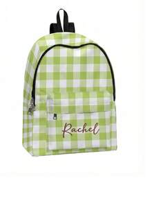 Customized Embroidered Pocket Backpack, Personalized College Backpack, Travel Backpack, School Backpack, Laptop Bag, Custom Backpack, Casual & Fashionable - Multicolor - View 5