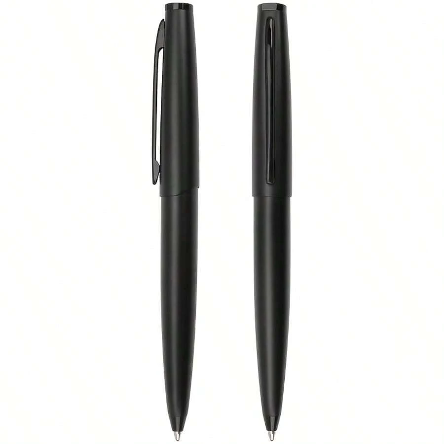 1 High-End Metal Pen, Luxurious, High-Quality, Elegant, Strong Sense Of Weight, Smooth Writing, Suitable For Offices, Holiday Gifts - Black - View 1