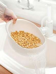 Rice Washing Filter Net, Plastic Rice Washing Bowl, Vegetable & Fruit Draining Basket - View 5