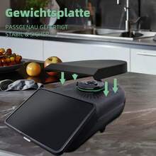 Thermomix TM7专用称重底座及保护盖（1个），无需搅拌锅即可精准称重|保护电机联轴器免受灰尘和液体侵害 - 黑色 - 查看 7