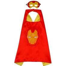 Marvel Superhero Capes And Masks Set For Spider-Man Iron Man Captain America Costume Birthday Party Favors - Multicolor - View 5