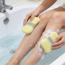 1个皂托海绵 - 皂袋 - 沐浴海绵 - 浴球 - 面巾 - 超柔软去角质海绵/泡沫丰富，适用于家庭浴室和淋浴间/清洁工具/皂碟/肥皂清洁工具/泡沫网浴刷背部按摩器 - A - 查看 11