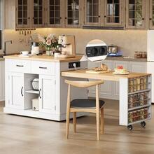 Dining Tables - White+Oak + MDF + Dining Room - View 2