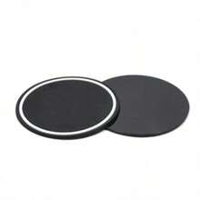 Conjunto de 2 Porta-Copos para Carro - Inserções de Silicone com Logotipo Personalizado para Audi/T Oyota/VW/Benz, Tapetes Antiderrapantes para Bebidas (Preto) - Porta-copos - Ver 11