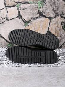Women's White Non-Slip Casual Loafers - Black-1 - View 6