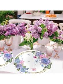 Paquete de 12/24 piezas, Manteles individuales redondos de 33 cm, Manteles individuales desechables con patrón de óxido, Adecuados para Navidad, restaurantes, cumpleaños, fiestas, banquetes, fiestas de graduación. - Ver 5