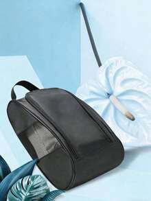 1 pièce Sac à chaussures de voyage pliable, sac à chaussures zippé unisexe, convient aux étudiants, aux travailleurs de bureau, aux voyageurs, aux passionnés de fitness, aux vacances, aux croisières, aux dortoirs, aux voyages d'affaires, au rangement des chaussures de gym, organisateur de bagages, pochette de rangement à l'épreuve de la poussière - Multicolore - Voir 6