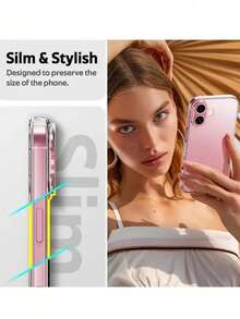 透明超薄硅胶手机壳，柔软透明背板，兼容 17、16、15、14、13 Pro Max、12 Mini、11 Pro、XS Max、XR、X 和 16 Plus。防水、防震、防摔、防刮。 - 無色 - 查看 3