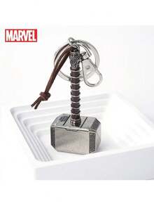 Marvel 1pc Official Avengers Shield & Thor's Hammer Colorful Helmet Keychain, Fashionable Metal Pendant, Decorative Superhero Accessory, Durable Carabiner Clip, Suitable For Avengers Fan Birthday, Mother's Day Party Gift, Can Be Hung On Keys, Backpacks, Cosplay Outfits - Multicolor - View 12
