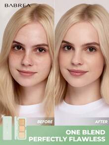 babrea 3-Color Concealer Palette, High Coverage, Waterproof, Natural Concealing, Suitable For Daily Makeup - Multicolor - View 2