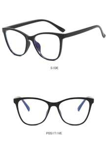 1 Pair Women's Tortoiseshell Cat Eye PC Frame Minimalist Casual Eyeglasses - Brown - View 8