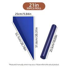 1 Roll Extra Large Disposable Piping Bag - 21 Inch, Thick Durable Non-Stick Piping Bag, Suitable For Decorating Frozen Cookies, Cupcakes, Desserts And Cakes. Professional Piping Tool, Baking Supplies. Ideal For Decorating Cookies, Desserts And Cakes In Back To School Season. - - - View 9