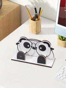 1pc Creative Animal Shaped Fashion Glasses Storage Rack, Detachable Wooden Desktop Eyeglasses Display Stand, Animal Shaped Glasses Organizer, Vanity Eyewear Holder - Animal - View 6