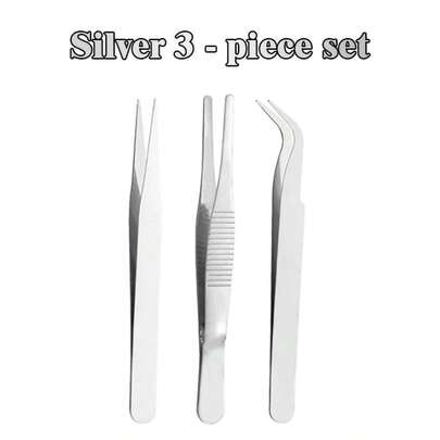 Bộ 6 nhíp chống tĩnh điện chính xác - Dụng cụ bằng thép không gỉ bền bỉ, thích hợp cho sửa chữa điện tử, làm mô hình thủ công, làm đồ trang sức DIY, dụng cụ làm đẹp lông mi.