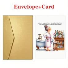 A Humorous AdultGreeting Card, Perfect For Birthdays, Christmas, Halloween,And Thanksgiving. A Festive Gift With High-Quality Paper Andan Envelope, Suitable For Anyone. The Ideal Present - Multicolor - View 10
