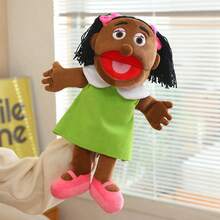 1个趣味卡通全身手偶毛绒玩具，互动家庭游戏，幼儿园讲故事道具，儿童生日/儿童节/母亲节/复活节礼物 - 彩色 - 查看 16