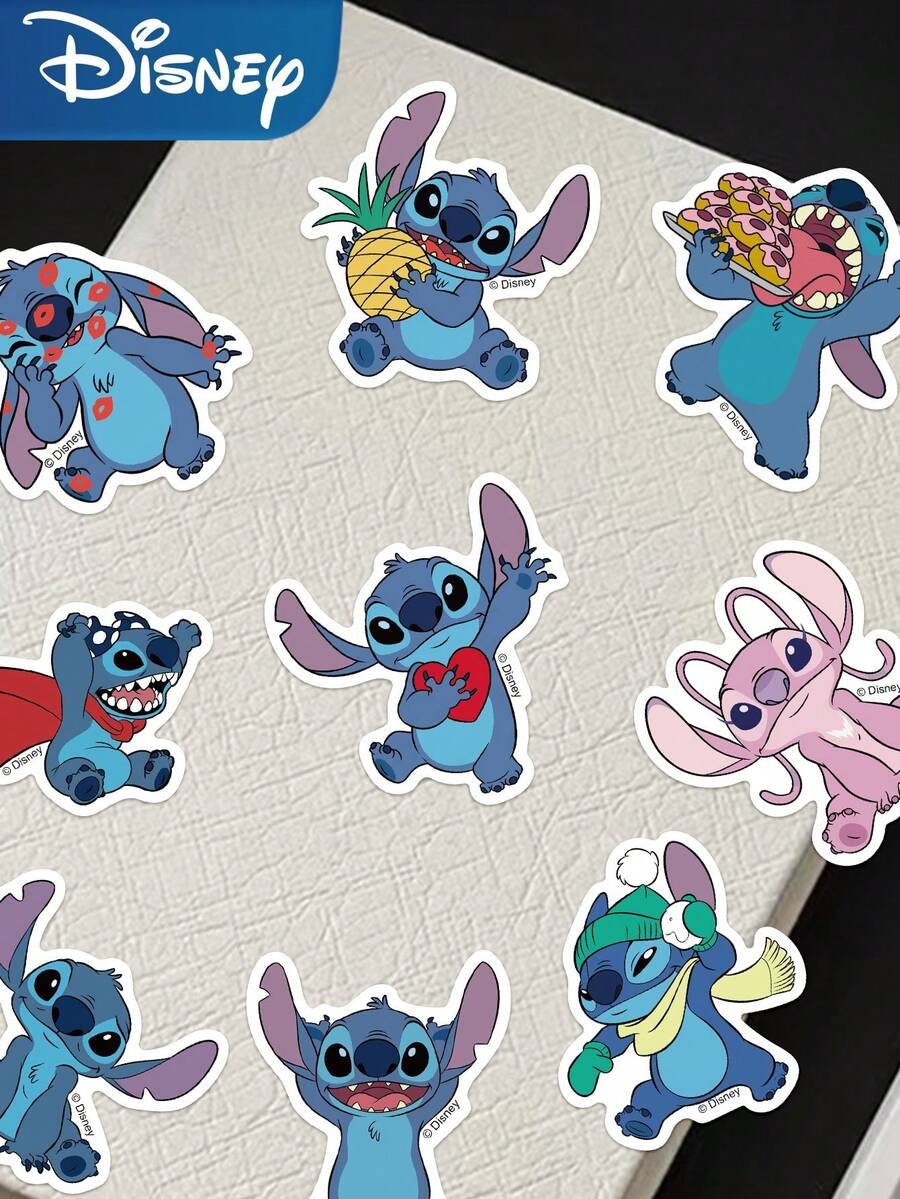 Disney 50/150/250/500张 官方授权 Lilo & Stitch 卡通贴纸 创意自粘贴纸 笔记本电脑 滑板 吉他 保温杯 手机 水杯 防水贴纸 - 查看 1