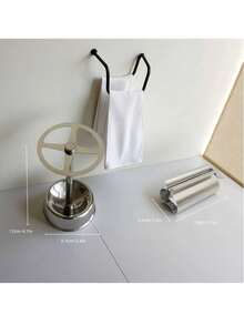 Bộ giá đựng bàn chải đánh răng và bình đựng kem đánh răng bằng thép không gỉ, dụng cụ sắp xếp bàn chải và kem đánh răng để bàn trong phòng tắm, chất liệu thép không gỉ, thiết kế thoát nước, định lượng chính xác, dễ vệ sinh. - Nhiều màu - Xem 5