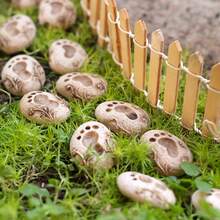 Set de 20 piezas de piedras de paso con forma de huella para jardín de primavera, decoración creativa para macetas, accesorios únicos para microlandscape de patio y mesa - Cubierta de pie individual con huella 20 - Ver 5