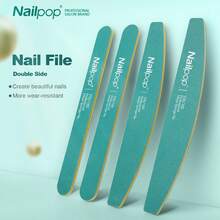 Nail File 10 PCS Professional Double Sided 100/180 Grit Nail Files Emery Board Black Manicure Pedicure Tool And Nail Buffering Files - Multicolor - View 1